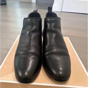 Michael Kors Black Leather Chukka Boots